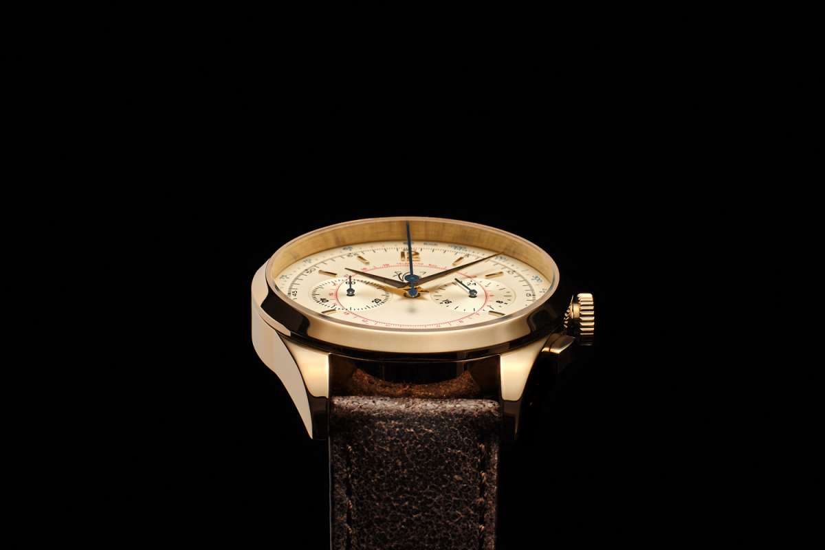 腕時計 Vintage Gold Vinaccio Mesh 36mm LE MANS 1952 Chronograph Quartz Yellow Gold | Le Mans 1952