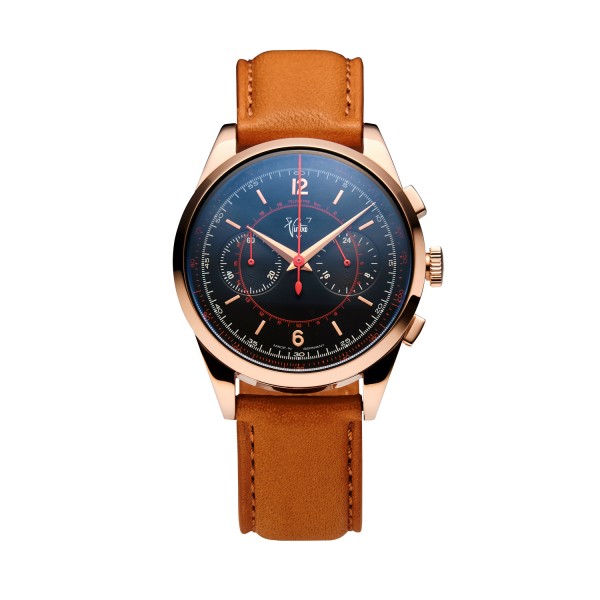 Vintro Watches | LE MANS 1952 Chronograph Quarz Roségold | Herrenuhr | Armbanduhr